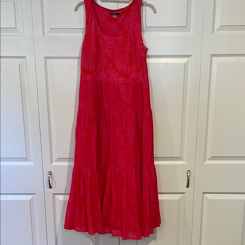 Tommy Hilfiger Red and Pink Patterned Top